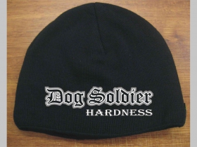 Dog Soldier čierna pletená čiapka stredne hrubá vo vnútri naviac zateplená, univerzálna veľkosť, materiálové zloženie 100% akryl